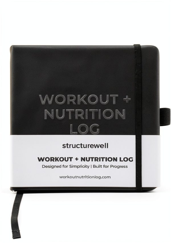 Structurewell Fitness Planner Matte Black Leather-0
