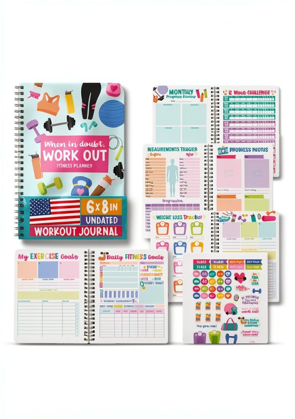Hadley Designs Fitness Planner for Women and Men-0