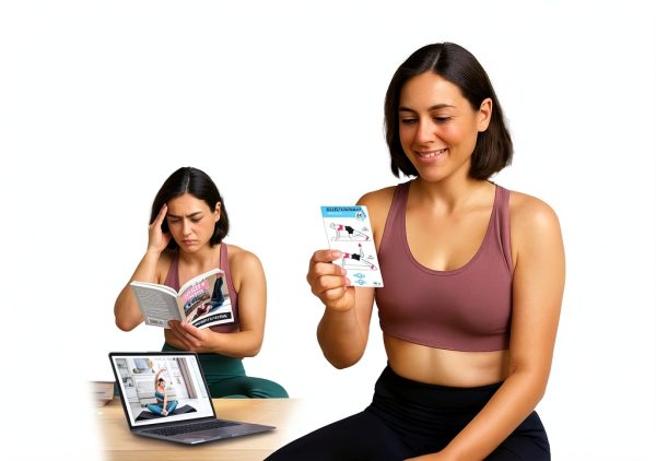 Pilates Workout Cards Flexies Waterproof Home Exercise Deck-1