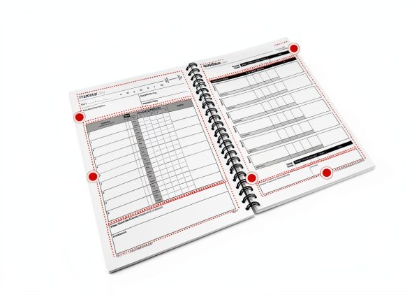 SaltWrap Daily Fitness Planner Black Faux Leather-7