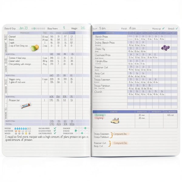 Fitness Planner Legend Planner Leather Journal-2