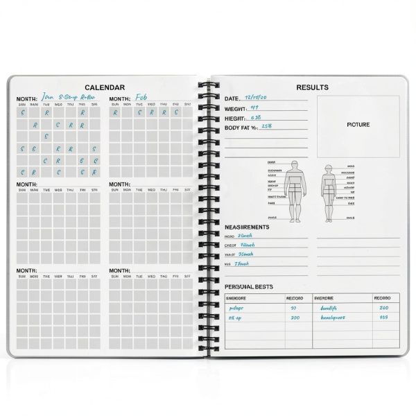 Fitness Journal Nokingo A5 Planner Metal Cover-3