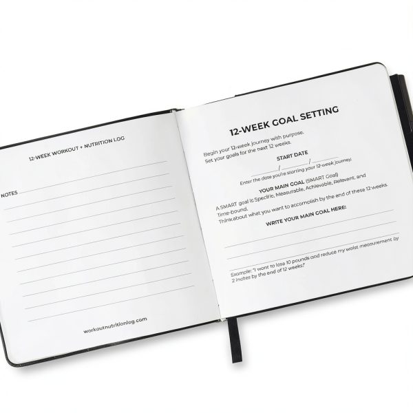 Structurewell Fitness Planner Matte Black Leather-5