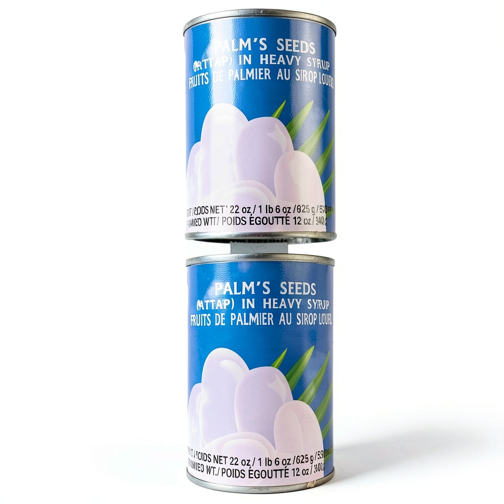 Thai Hearts of Palm canned jar displayed in a kitchen setting