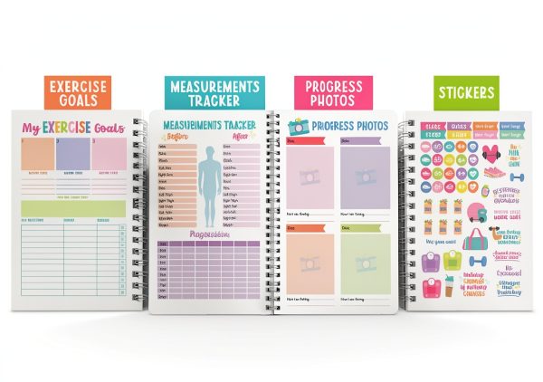 Fitness Planner Hadley Designs 6x8 Paper Journal-2