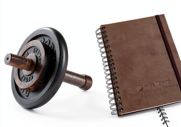 SaltWrap Daily Fitness Planner Black Faux Leather-6