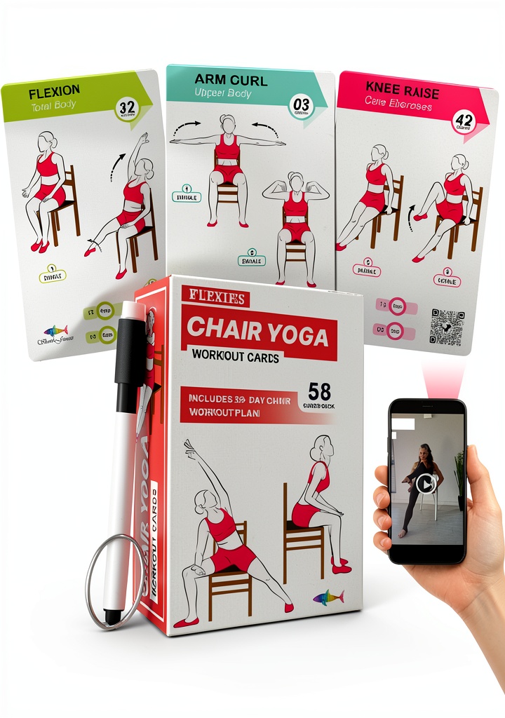 Chair Exercise Deck with cards