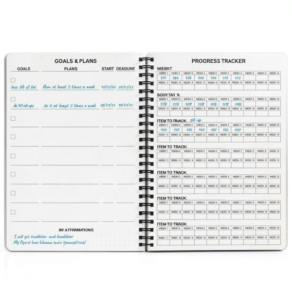 Fitness Journal Nokingo A5 Planner Metal Cover-2