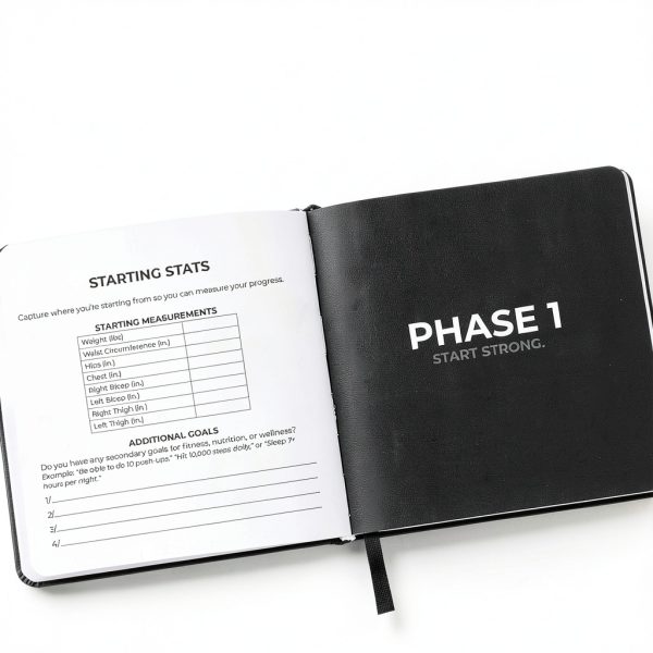Structurewell Fitness Planner Matte Black Leather-4