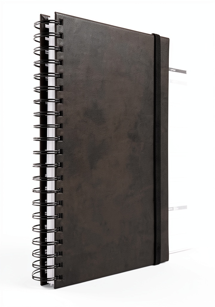 SaltWrap Daily Fitness Planner open on a desk