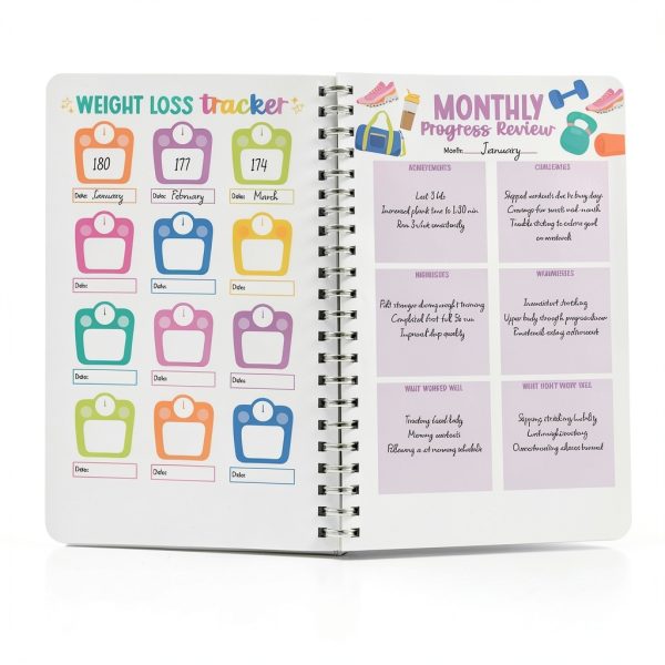 Fitness Planner Hadley Designs 6x8 Paper Journal-6