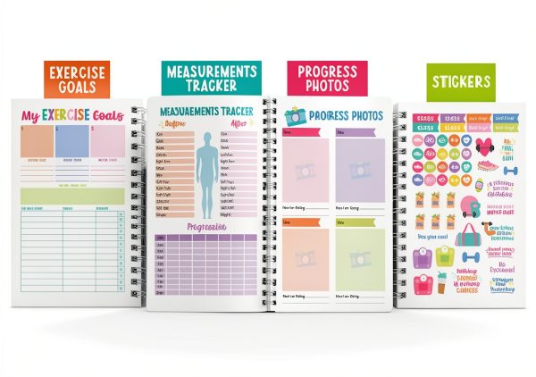 Hadley Designs Fitness Planner for Women and Men-2