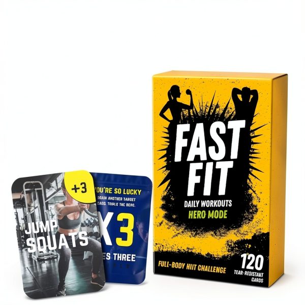 Fitness Planner Cards 33 Ventures Tear Resistant Full Body-1