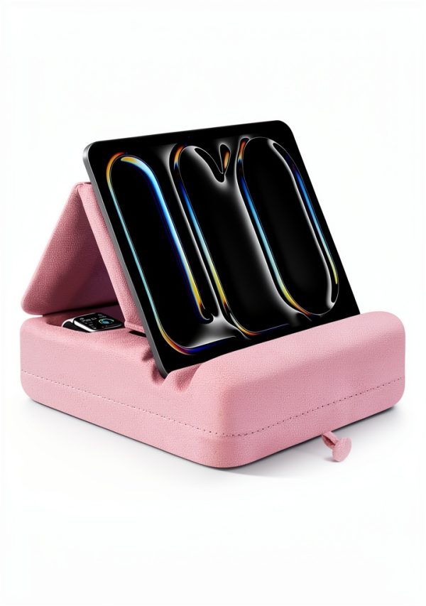 Tablet Pillow Stand TpeeTeek Foldable Suede Design-2