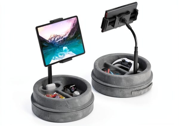 KDD Tablet Pillow Stand Soft Suede 360 Adjustable-0