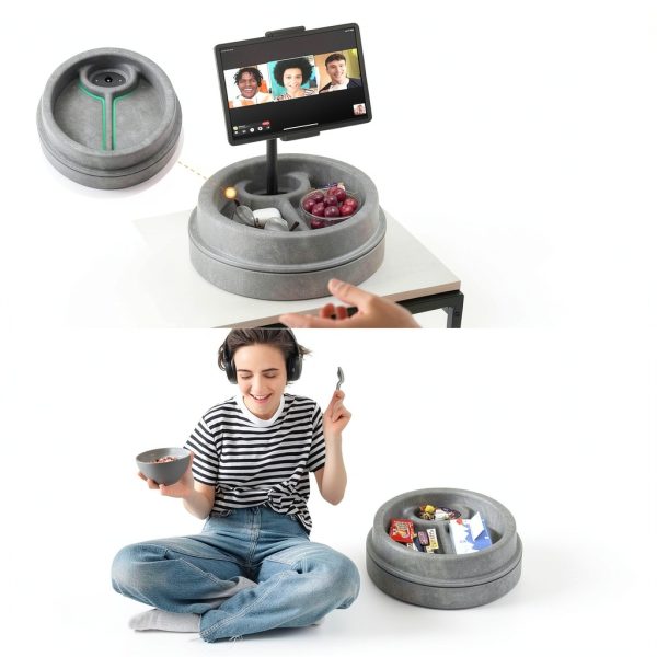 KDD Tablet Pillow Stand Soft Suede 360 Adjustable-4