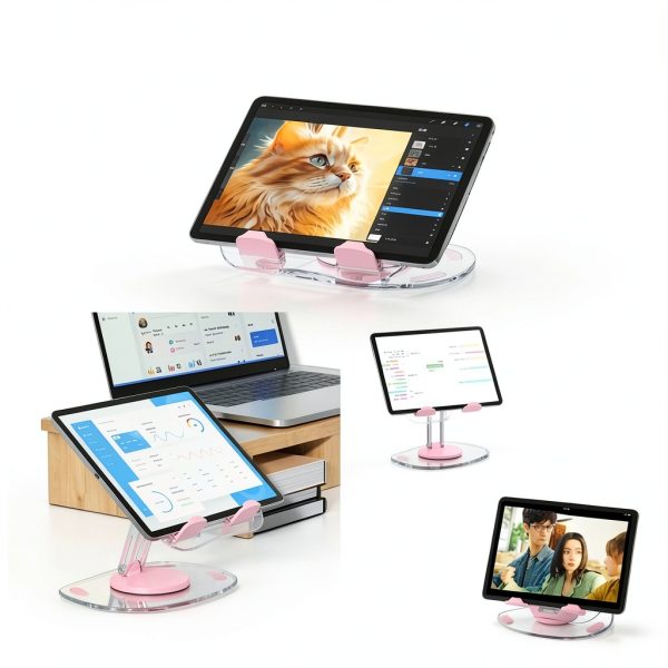 Generic 360° Rotatable Tablet Stand Foldable Silicone Base for 4‑13-2