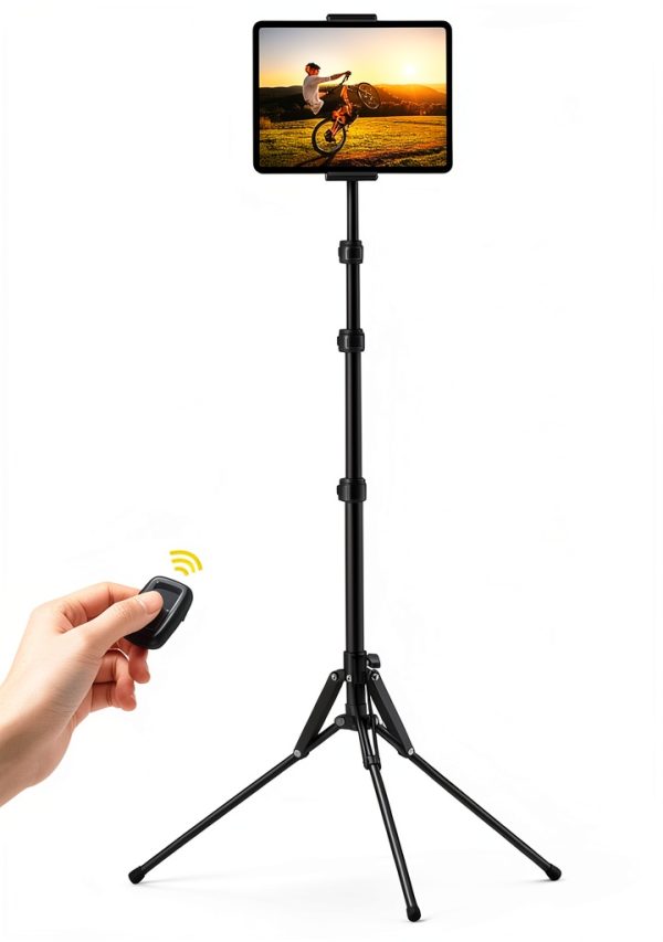 Lamicall Tablet Floor Stand FT02 Black Aluminum Tripod 16‑65in-0