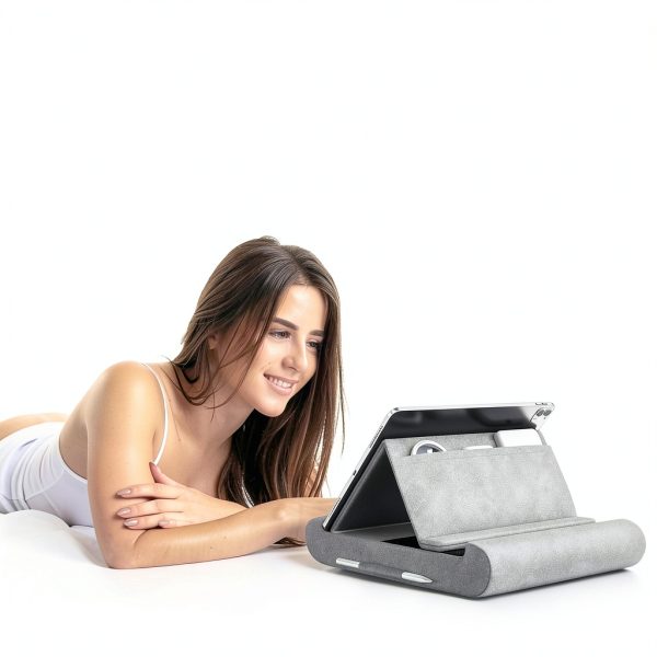 Tablet Stand CreaDream Plush Grey Adjustable-1