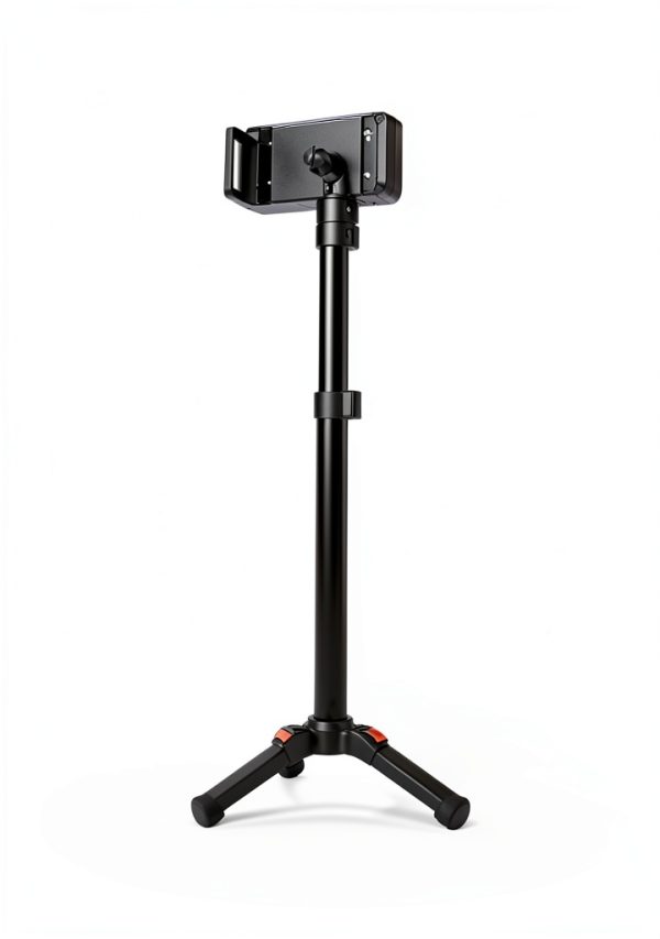 XXZU 72in Tablet Tripod Stand Black-Orange 3‑Level Angle Lock-7