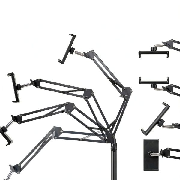 Tablet Floor Stand Black SAMHOUSING Adjustable-5