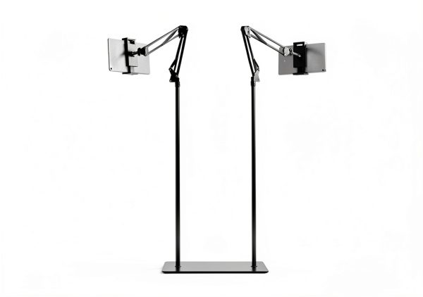 Tablet Floor Stand Black SAMHOUSING Adjustable-2