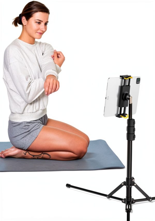Lamicall Tablet Floor Stand FT02 Black Aluminum Tripod 16‑65in-3