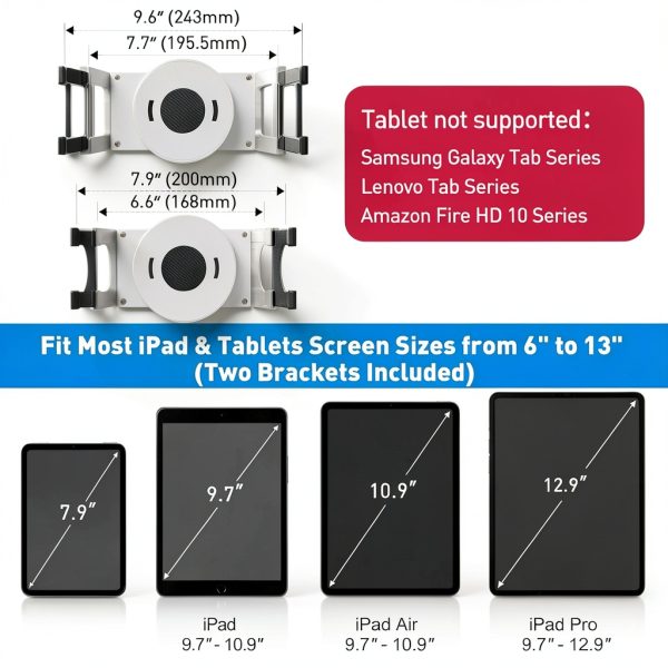 AboveTEK Tablet Stand 360° White TS-138W-2