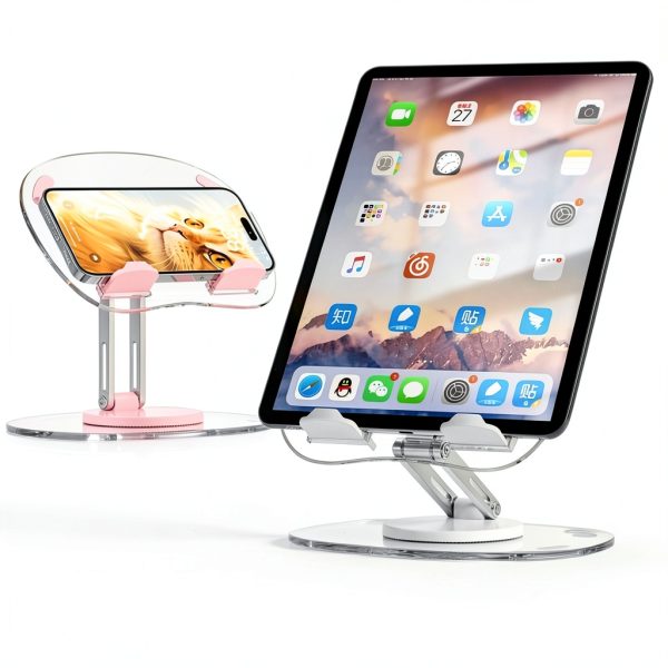 Generic 360° Rotatable Tablet Stand Foldable Silicone Base for 4‑13-5