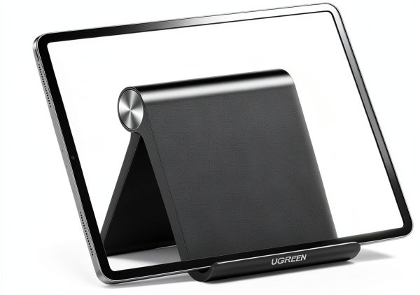 UGREEN Tablet Stand Adjustable iPad Holder Black Foldable 4.7x4.2 Inch-8