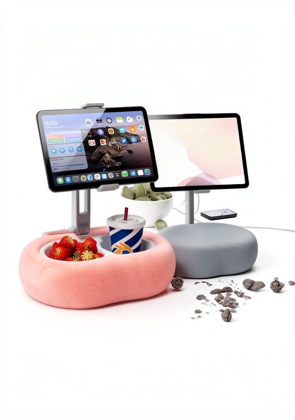 Kindle Pillow Stand TAZENI Black Tablet Accessory with Dual Snack-2