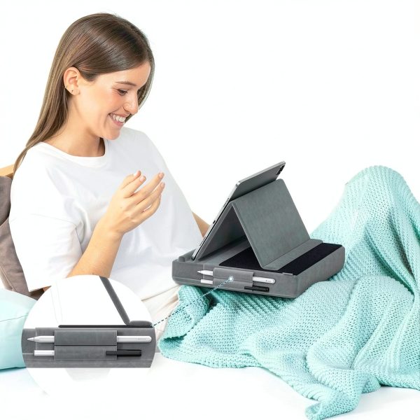 KDD Adjustable Tablet Pillow Stand – Velcro Angle Flexibility – Soft-2