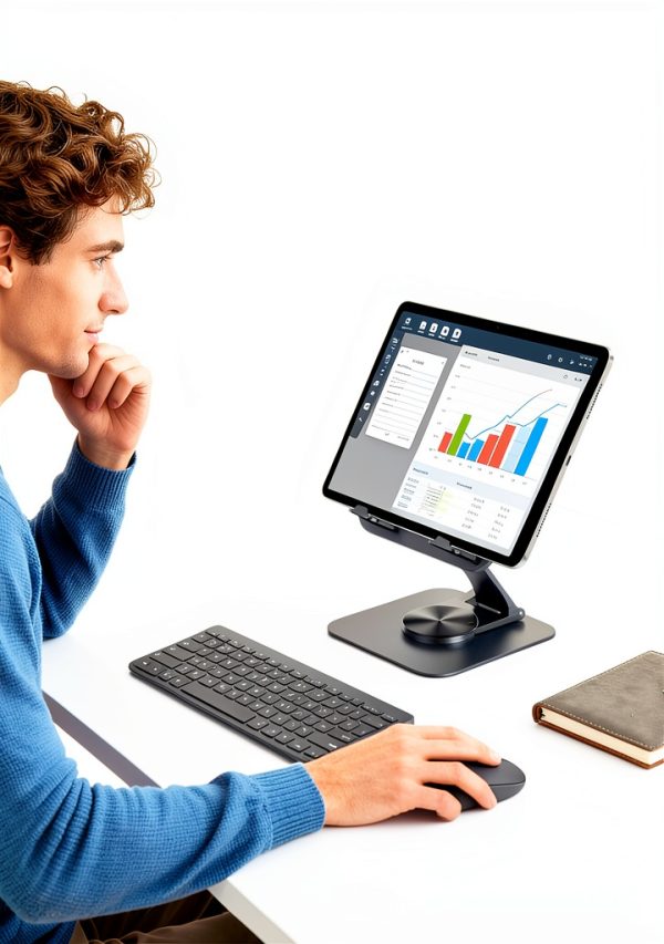 Lamicall iPad Stand with 360 Rotation Model STDT02B-7
