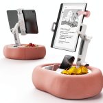 Kindle Pillow Stand TAZENI Black Tablet Accessory with Dual Snack-0