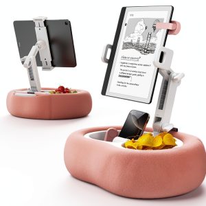 Kindle Pillow Stand TAZENI Black Tablet Accessory with Dual Snack-0