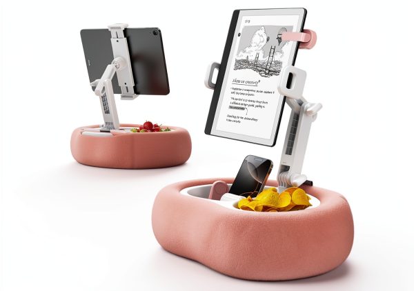 Kindle Pillow Stand TAZENI Black Tablet Accessory with Dual Snack-0