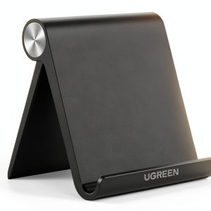 UGREEN Tablet Stand Adjustable iPad Holder Black Foldable 4.7x4.2 Inch-0