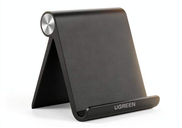 UGREEN Tablet Stand Adjustable iPad Holder Black Foldable 4.7x4.2 Inch-0