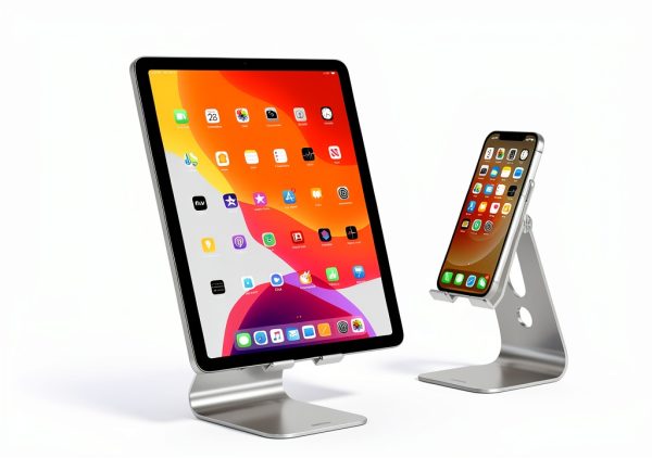 OMOTON Tablet Stand Hollow Aluminum 180° Rotation Fits 12.9‑inch-5