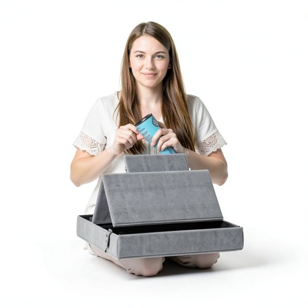 KDD Adjustable Tablet Pillow Stand – Velcro Angle Flexibility – Soft-6