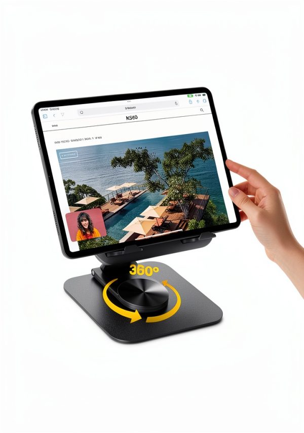 Lamicall iPad Stand with 360 Rotation Model STDT02B-1