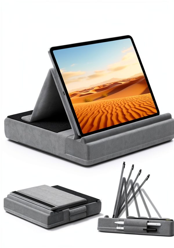 KDD Adjustable Tablet Pillow Stand – Velcro Angle Flexibility – Soft-0