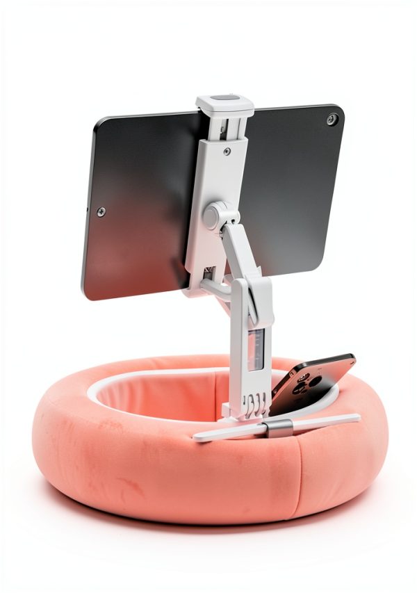 Kindle Pillow Stand TAZENI Black Tablet Accessory with Dual Snack-1