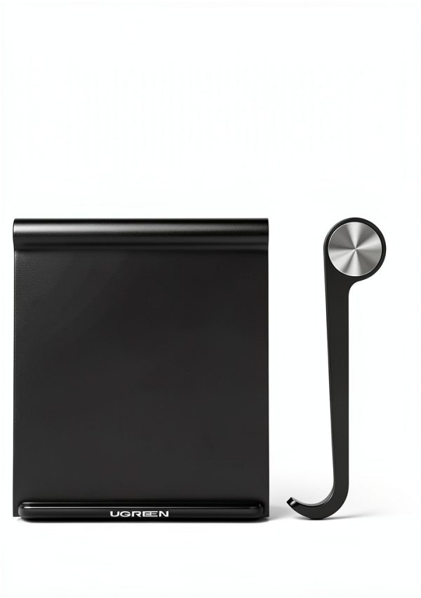 UGREEN Tablet Stand Adjustable iPad Holder Black Foldable 4.7x4.2 Inch-5