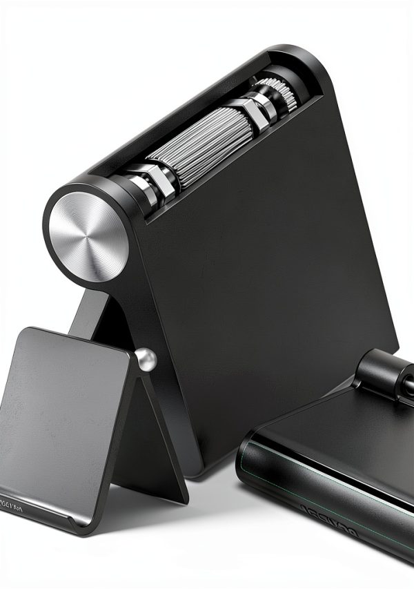 UGREEN Tablet Stand Adjustable iPad Holder Black Foldable 4.7x4.2 Inch-3