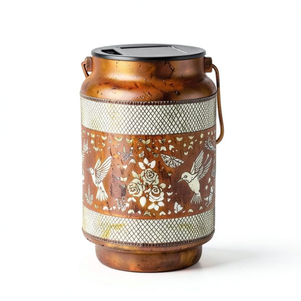 Solar Lantern Hummingbird with Shepherd Hook Yulloyello Waterproof-5