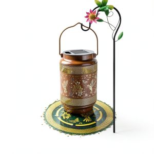 Solar Lantern Hummingbird with Shepherd Hook Yulloyello Waterproof-0