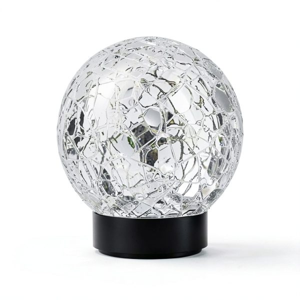Solar Globe Lights JKIMK Waterproof Cracked Glass Balls 2 or 4 Globes-1