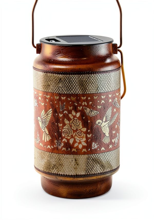 Solar Lantern Hummingbird with Shepherd Hook Yulloyello Waterproof-3